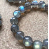 Natural Ash Moonlight Stone Pull Feldspar Hand String Woman Crystal Ornaments
