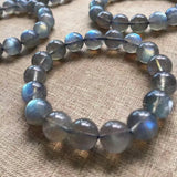 Natural Ash Moonlight Stone Pull Feldspar Hand String Woman Crystal Ornaments