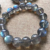 Natural Ash Moonlight Stone Pull Feldspar Hand String Woman Crystal Ornaments