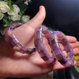 Auralite 23 Quartz Bracelet Bangle 14x8mm Beads Wealthy Crystal Stone