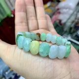 Natural Australian Chrysoprase Jade Beads Bracelet Gemstone Bangle