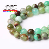 Natural Australia Chrysoprase Jades Stone Beads Round Loose Beads 15'' Strand