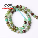 Natural Australia Chrysoprase Jades Stone Beads Round Loose Beads 15'' Strand