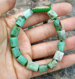Natural Australian Jade Beads Bracelet Adjustable M0129