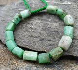 Natural Australian Jade Beads Bracelet Adjustable M0129