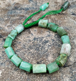 Natural Australian Jade Beads Bracelet Adjustable M0129