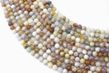 Ocean Fossils Agates Beads Strand 4/6/8/10/12MM