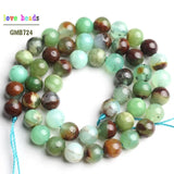 Australian Chrysoprase Stone Round Beads 15'' Strand DIY 6/8/10mm