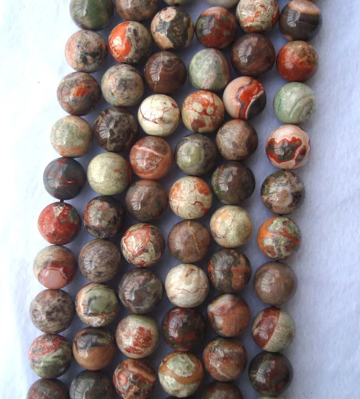 Australian Flower Agate 14mm Loose Beads for DIY Jewelry Making