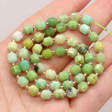 Australian Green Jades Stone Beads Faceted Scattered Beads 15''