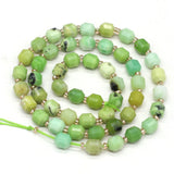Australian Green Jades Stone Beads Faceted Scattered Beads 15''