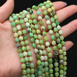 Australian Green Jades Stone Beads Faceted Scattered Beads 15''