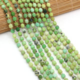 Australian Green Jades Stone Beads Faceted Scattered Beads 15''