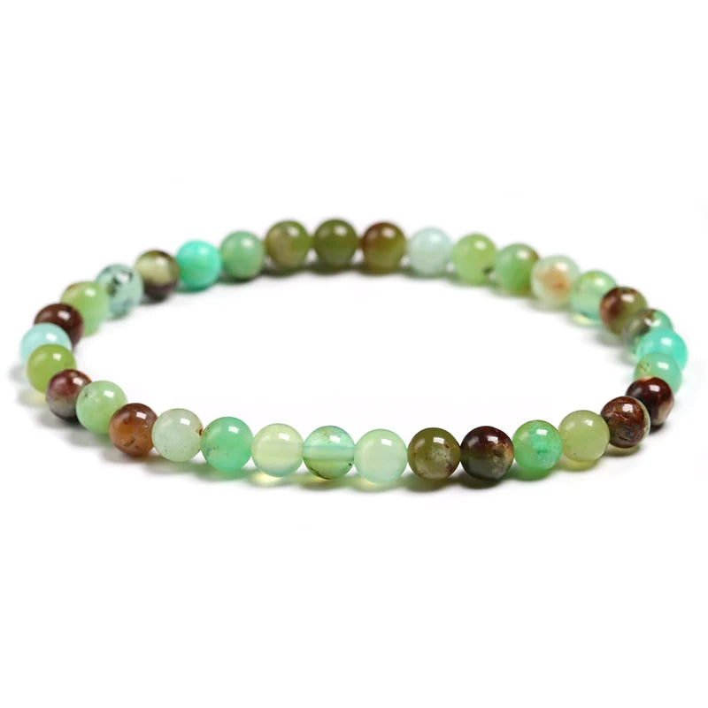 Australian Jade Stone Beaded Bracelet with Charms