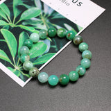 Australian Jade Stone Beaded Bracelet with Charms