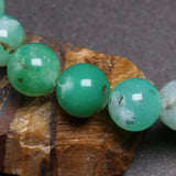 Australian Jade Stone Beaded Bracelet with Charms