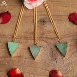 Australian Jade Stones Pendant Necklace for Women - Boho Style