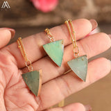 Australian Jade Stones Pendant Necklace for Women - Boho Style