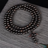 African Ebony Purple Sandalwood 108 Bracelets Men Women Beads