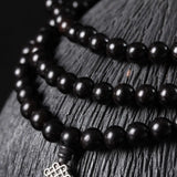African Ebony Purple Sandalwood 108 Bracelets Men Women Beads