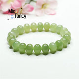 Vintage Hetian Jade Qiemo Bead Bracelet National Style Gift