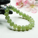 Vintage Hetian Jade Qiemo Bead Bracelet National Style Gift