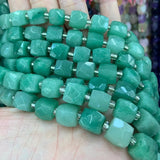 Aventurine Sodalite Stone Beads 15'' Cube DIY Loose Beads