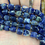 Aventurine Sodalite Stone Beads 15'' Cube DIY Loose Beads
