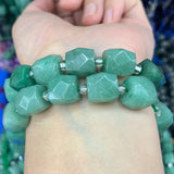 Aventurine Sodalite Stone Beads 15'' Cube DIY Loose Beads