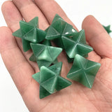 Green Aventurine Merkaba Pendant Necklace