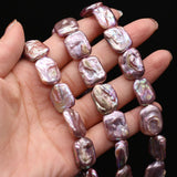 Baroque Freshwater Pearl Beads 15x18mm Purple