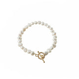 Baroque Freshwater Pearl 14K Filled Ladies Bracelet Christmas Gift