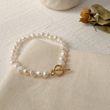 Baroque Freshwater Pearl 14K Filled Ladies Bracelet Christmas Gift