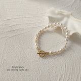 Baroque Freshwater Pearl 14K Filled Ladies Bracelet Christmas Gift
