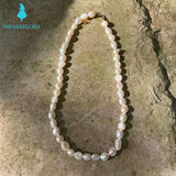 Baroque Pearl Choker Necklace Gemstone High Jewelry