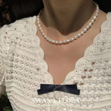 Baroque Pearl Choker Necklace Gemstone High Jewelry