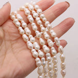 Baroque Pearl Bead Gourd Shape Freshwater Pearl Loose Beaded 6x10-8x12mm