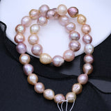 Natural Baroque Pearl Beaded Coloured Irregular Shape Loose Beads