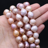 Natural Baroque Pearl Beaded Coloured Irregular Shape Loose Beads
