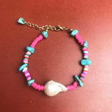 Baroque Pearl Bracelet Bohemian Style Red Women Bracelet