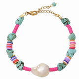 Baroque Pearl Bracelet Bohemian Style Red Women Bracelet