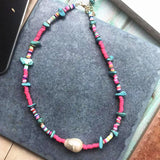 Baroque Pearl Bracelet Bohemian Style Red Women Bracelet
