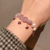 Natural Baroque Pearl Bracelet For Women Girl Lovers' Engagement