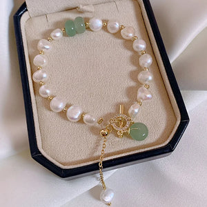 Baroque Pearl Bracelet Natural Stone Beaded Bracelet Women Jewelry