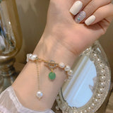 Baroque Pearl Bracelet Natural Stone Beaded Bracelet Women Jewelry