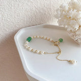 Baroque Pearl Bracelet Natural Stone Beaded Bracelet Women Jewelry