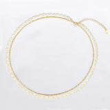 Natural Baroque Pearl Clavicle Necklace 18k Plated 32+7cm