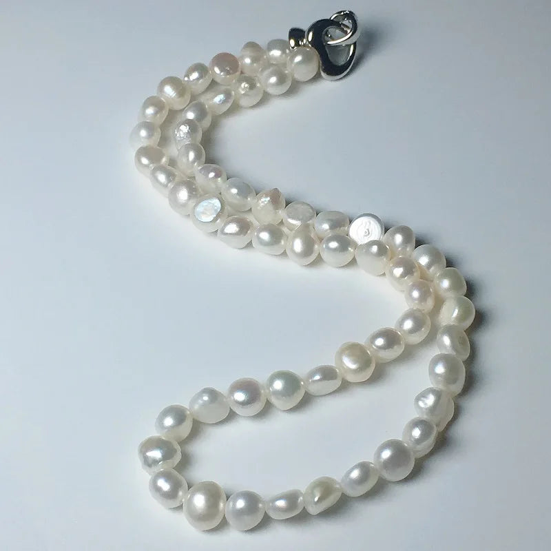 Baroque Pearl Choker Necklace for Women DIY Pearl Jewelry 7-8mm