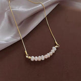 Baroque Pearl Pendant Necklace for Women, Collarbone Chain Gift