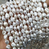 Baroque Pearl Petals Loose Beads DIY Jewelry Making 8-9MM